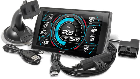 Edge Insight CTS3 performance monitor front view showing color touchscreen interface