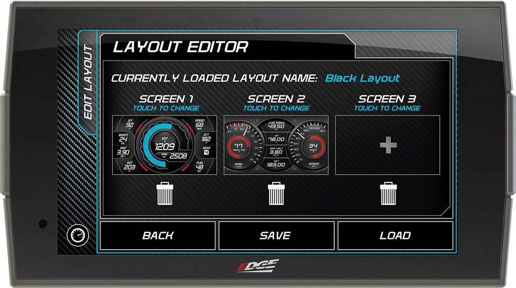 Edge Insight CTS3 touchscreen gauge monitor for diesel and gas trucks